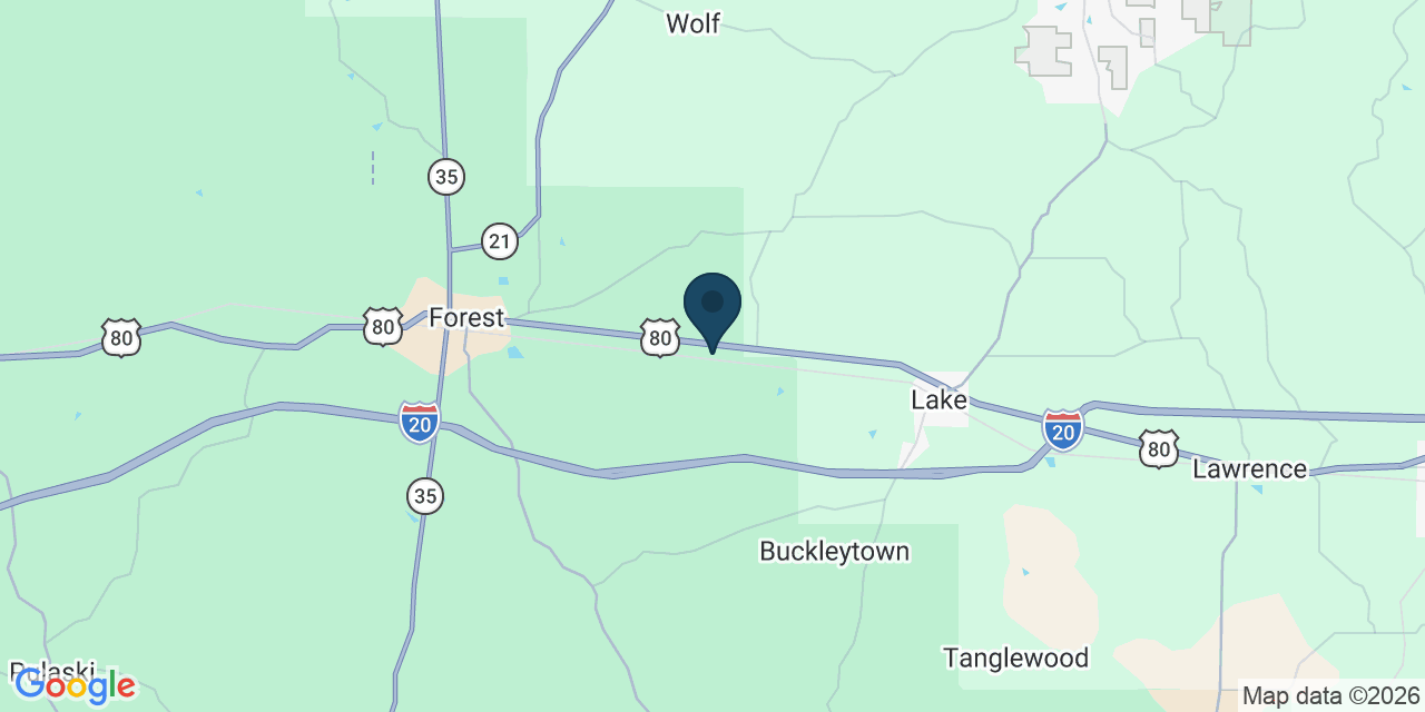 Map showing Gonzales, Ascension County, MS
