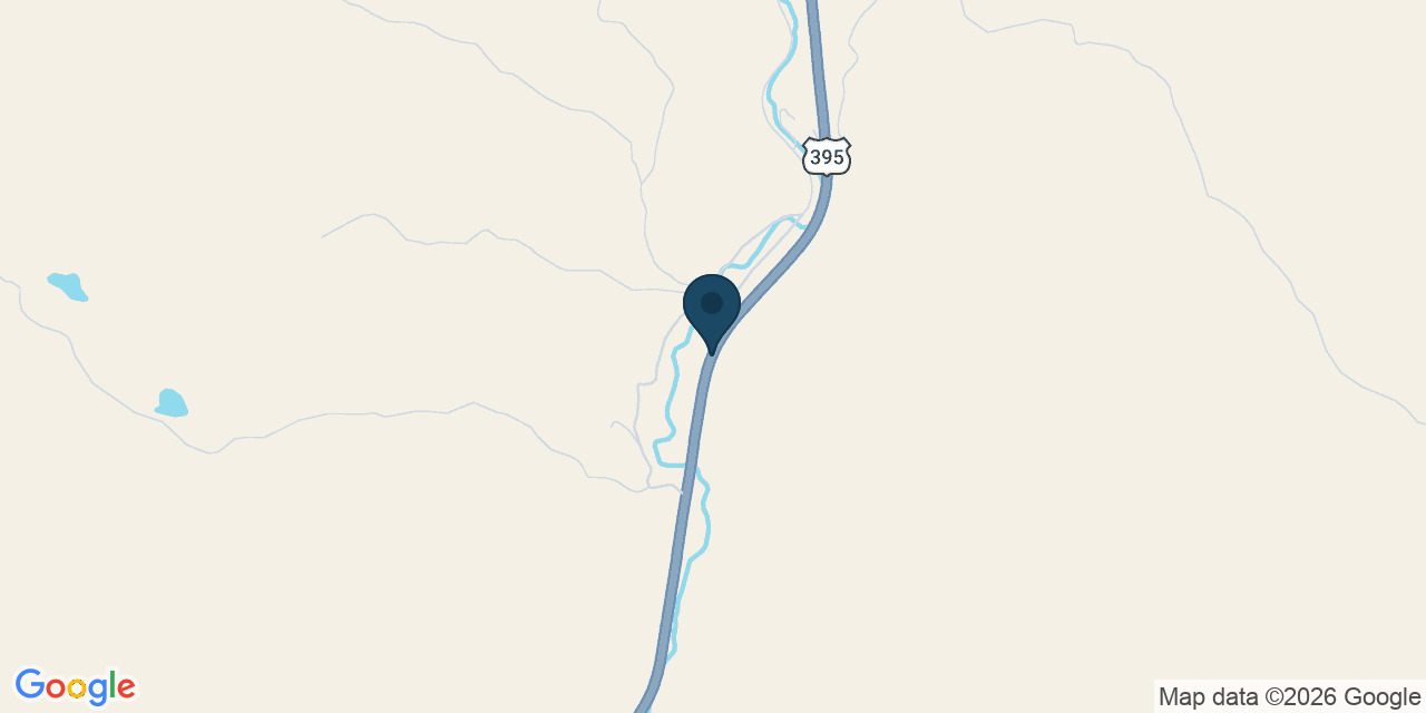 Map showing Grant County, OR
