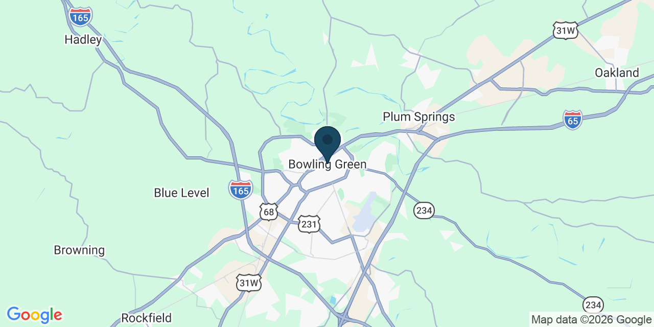 Map showing Bowling Green, Warren County, KY