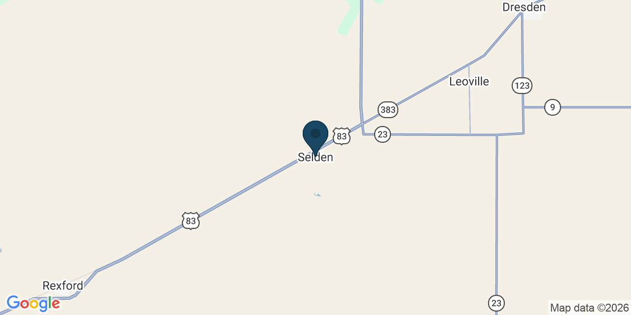 Map showing Selden, Sheridan County, KS