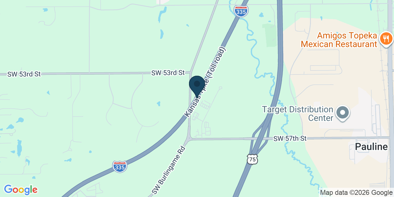 Map showing Topeka, Shawnee County, KS